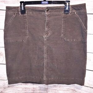 Sonoma corduroy Brown Skirt Size 16